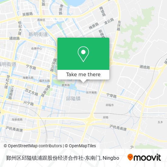 鄞州区邱隘镇浦跟股份经济合作社-东南门 map