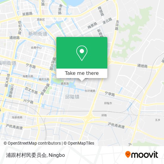 浦跟村村民委员会 map