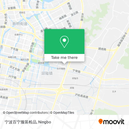 宁波百宁服装检品 map