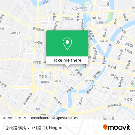 苍松路/南站西路(路口) map