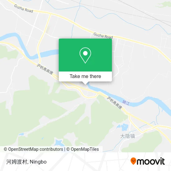 河姆渡村 map