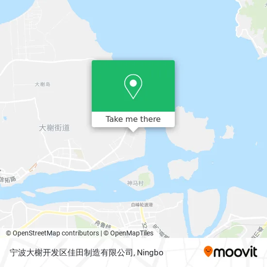 宁波大榭开发区佳田制造有限公司 map