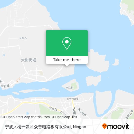 宁波大榭开发区众普电路板有限公司 map