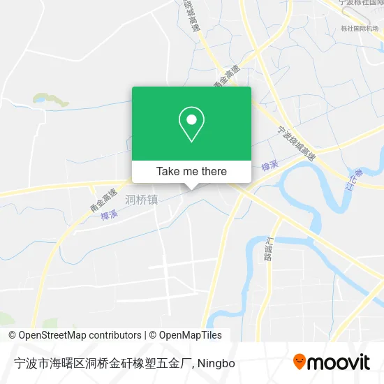 宁波市海曙区洞桥金矸橡塑五金厂 map