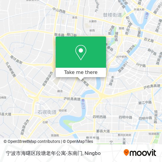 宁波市海曙区段塘老年公寓-东南门 map
