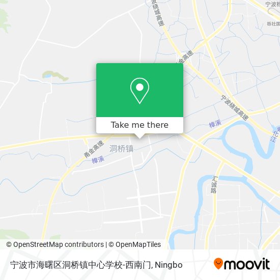 宁波市海曙区洞桥镇中心学校-西南门 map