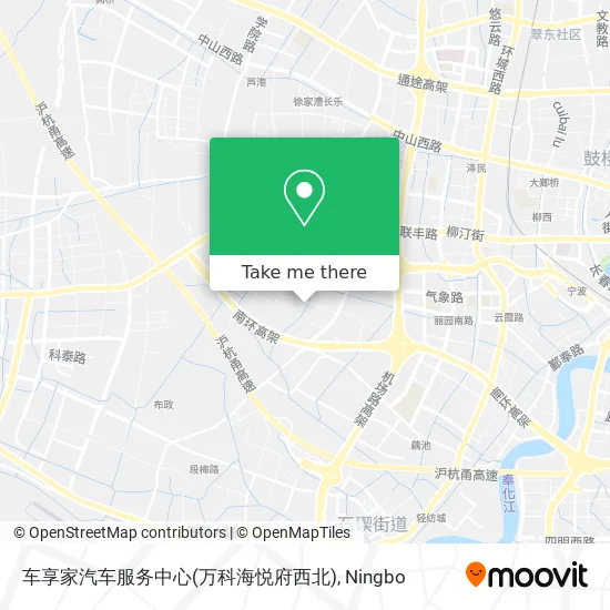车享家汽车服务中心(万科海悦府西北) map