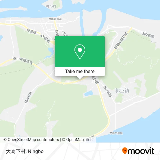 大岭下村 map