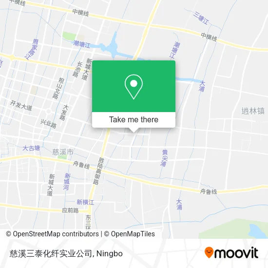慈溪三泰化纤实业公司 map