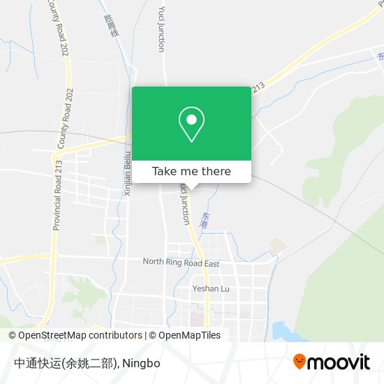 中通快运(余姚二部) map