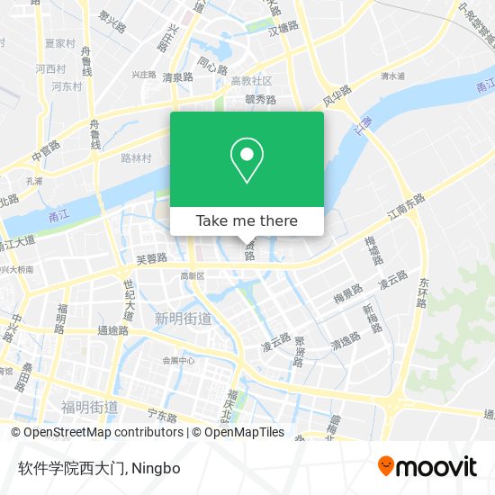 软件学院西大门 map