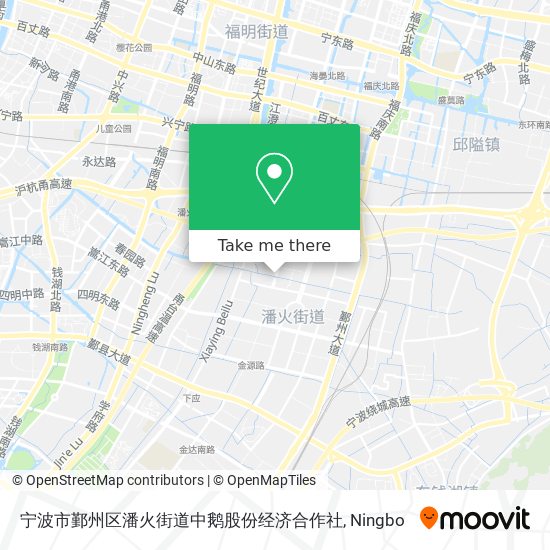 宁波市鄞州区潘火街道中鹅股份经济合作社 map