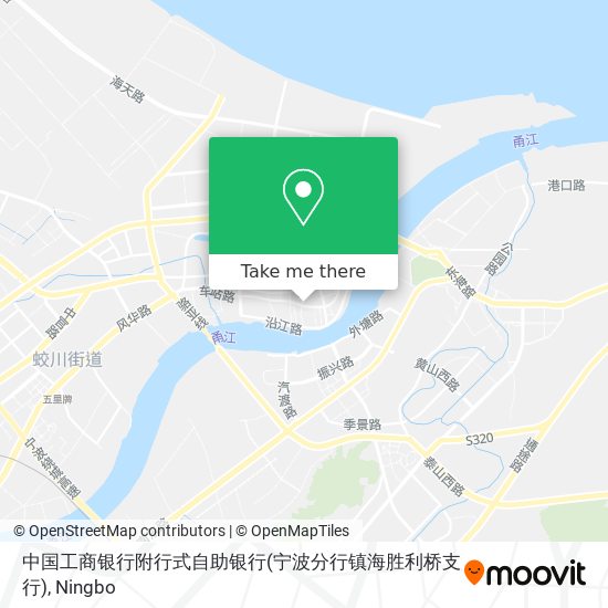 中国工商银行附行式自助银行(宁波分行镇海胜利桥支行) map