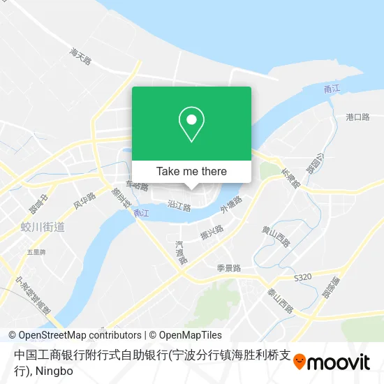 中国工商银行附行式自助银行(宁波分行镇海胜利桥支行) map