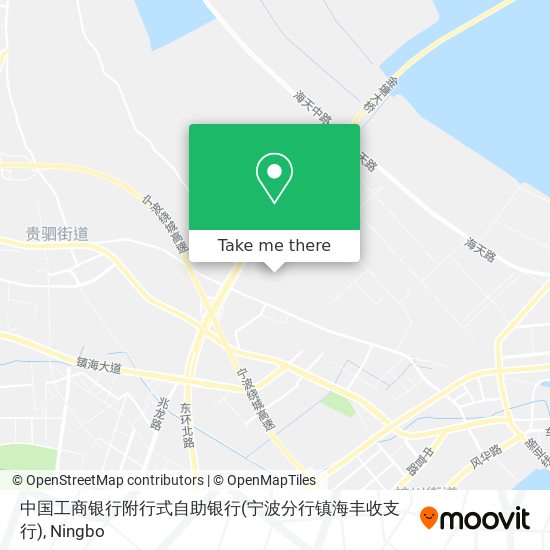 中国工商银行附行式自助银行(宁波分行镇海丰收支行) map