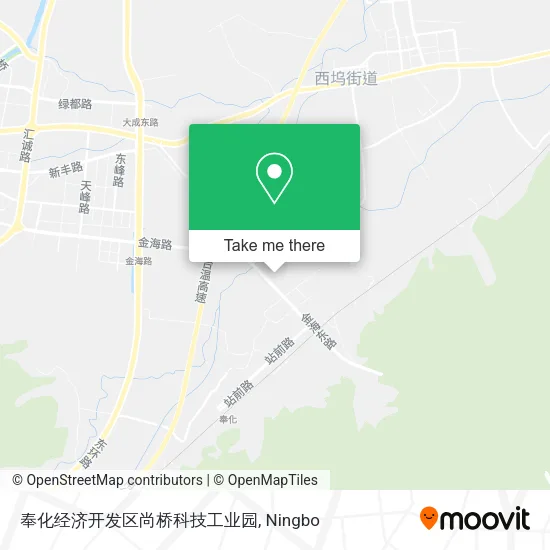 奉化经济开发区尚桥科技工业园 map