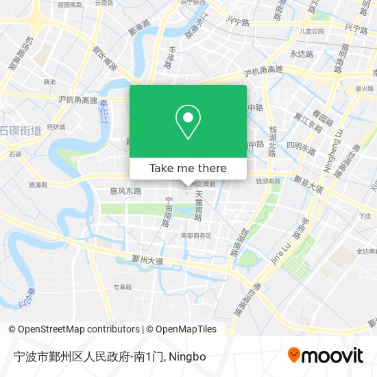 宁波市鄞州区人民政府-南1门 map