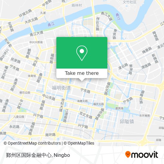 鄞州区国际金融中心 map
