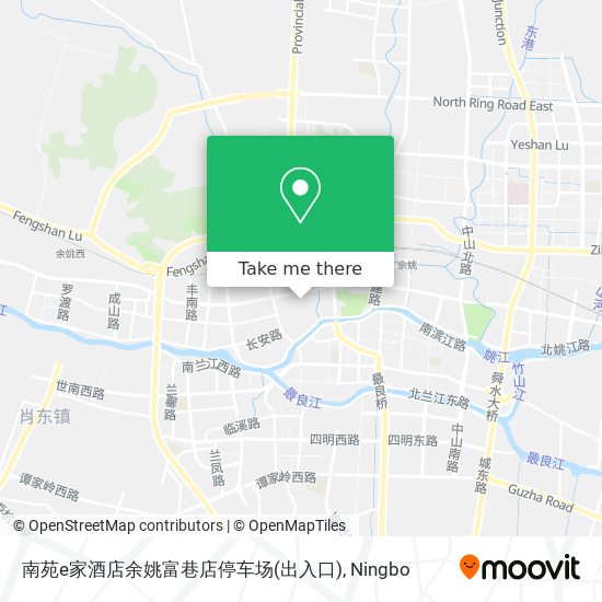 南苑e家酒店余姚富巷店停车场(出入口) map