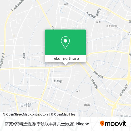 南苑e家精选酒店(宁波联丰路集士港店) map