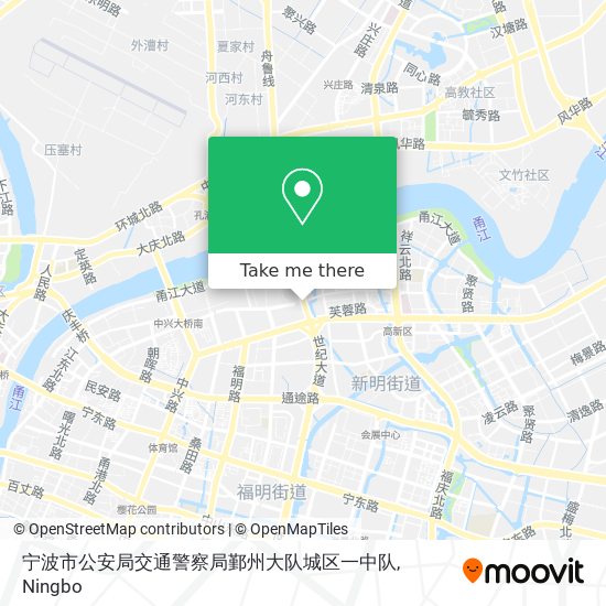 宁波市公安局交通警察局鄞州大队城区一中队 map