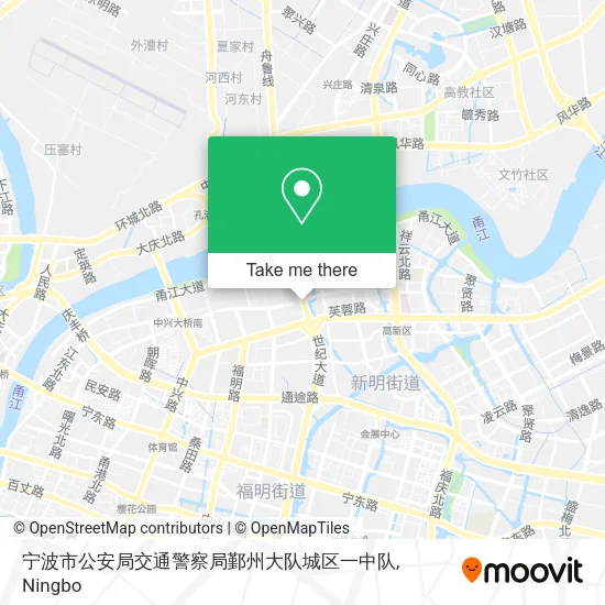 宁波市公安局交通警察局鄞州大队城区一中队 map