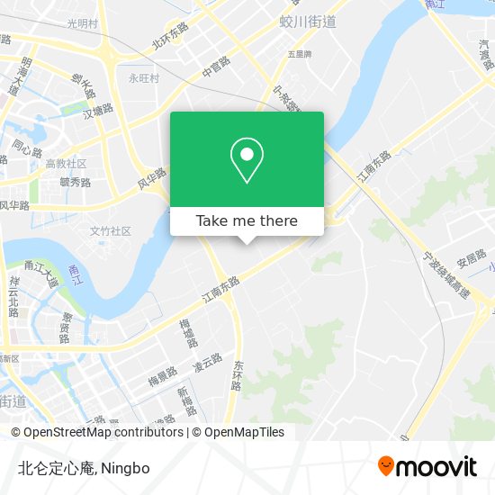 北仑定心庵 map