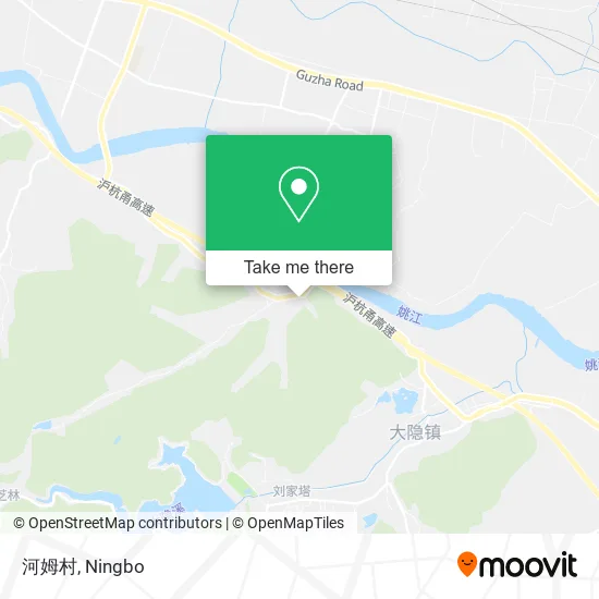 河姆村 map