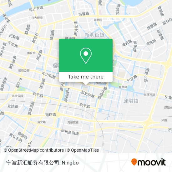 宁波新汇船务有限公司 map
