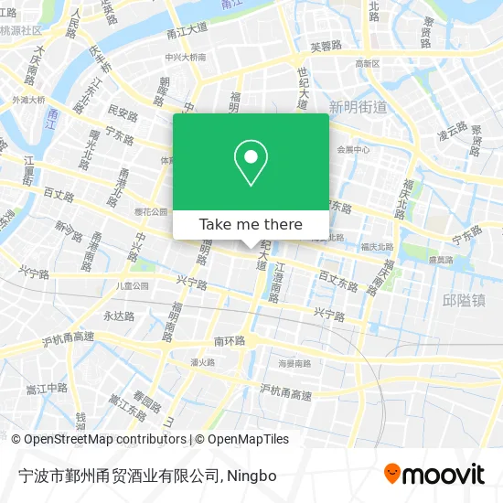 宁波市鄞州甬贸酒业有限公司 map