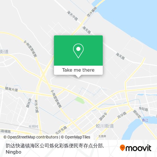 韵达快递镇海区公司炼化彩炼便民寄存点分部 map