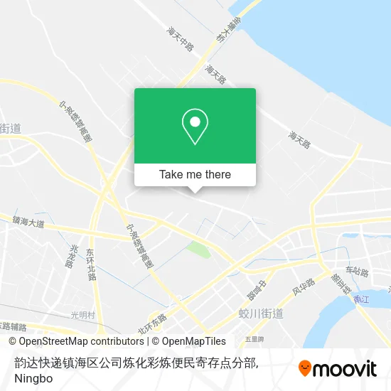 韵达快递镇海区公司炼化彩炼便民寄存点分部 map