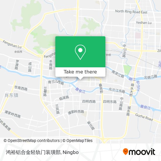 鸿裕铝合金轻轨门装璜部 map
