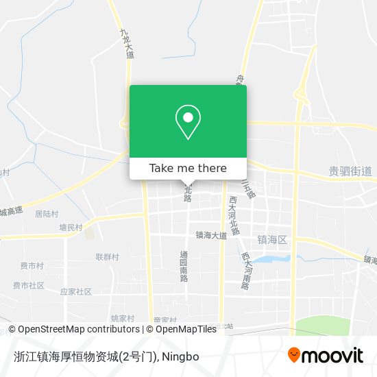 浙江镇海厚恒物资城(2号门) map