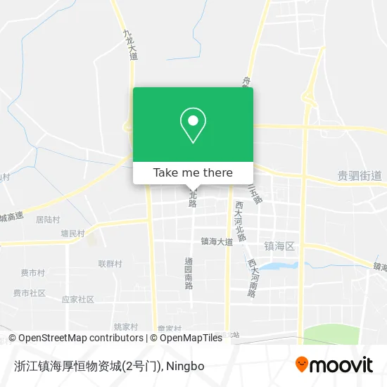浙江镇海厚恒物资城(2号门) map