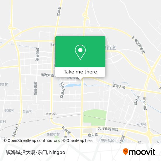 镇海城投大厦-东门 map