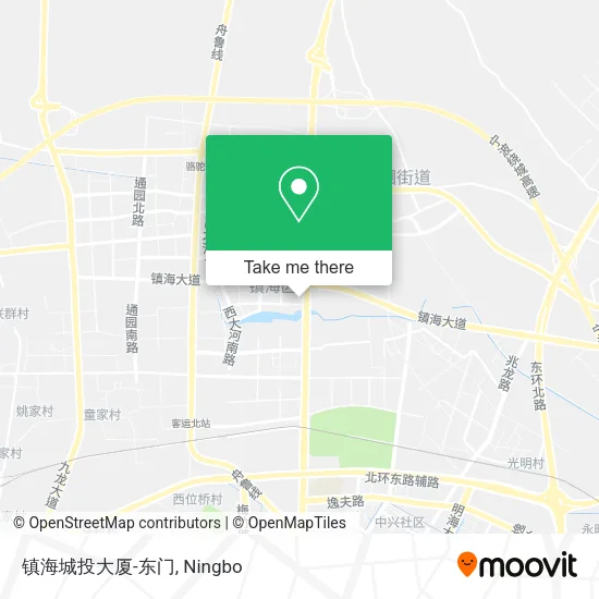 镇海城投大厦-东门 map