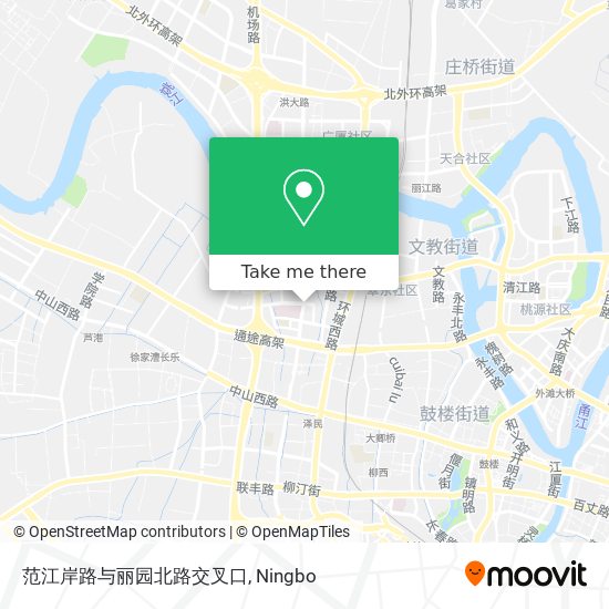 范江岸路与丽园北路交叉口 map