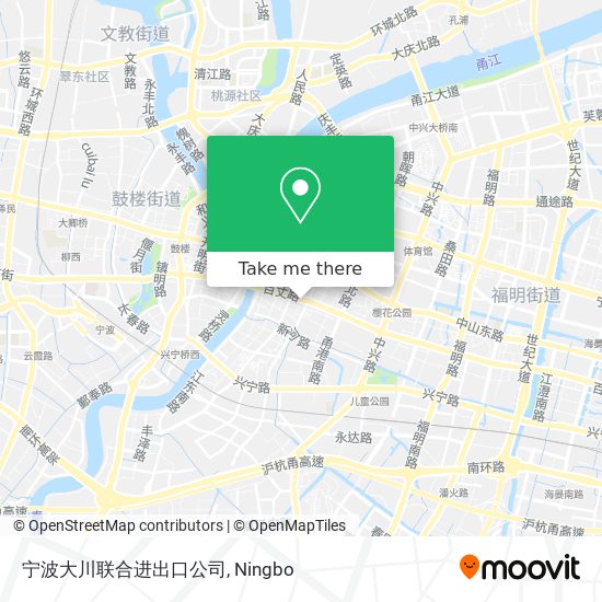宁波大川联合进出口公司 map