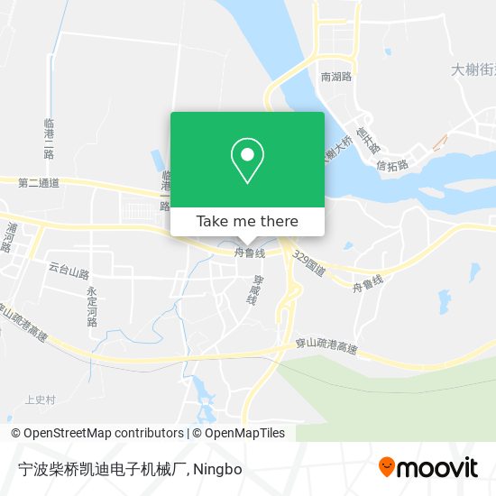 宁波柴桥凯迪电子机械厂 map