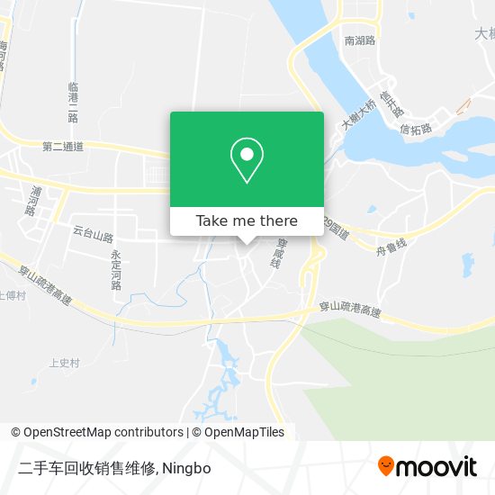 二手车回收销售维修 map