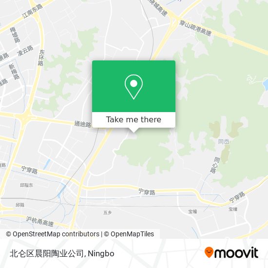 北仑区晨阳陶业公司 map