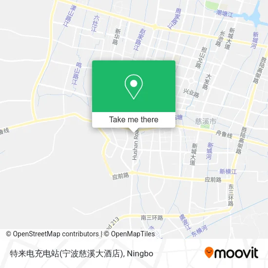 特来电充电站(宁波慈溪大酒店) map