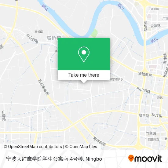 宁波大红鹰学院学生公寓南-4号楼 map