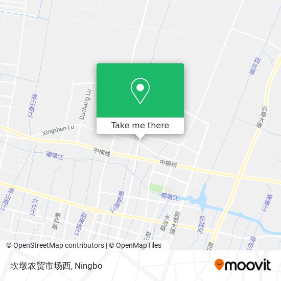 坎墩农贸市场西 map