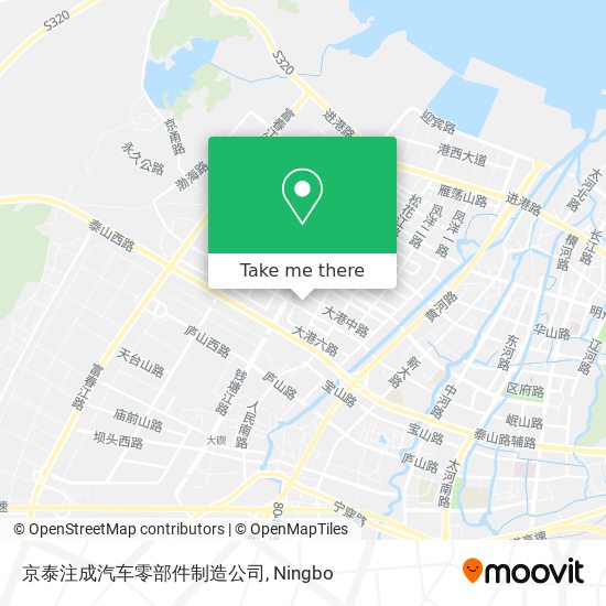 京泰注成汽车零部件制造公司 map