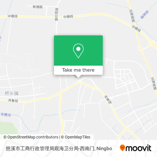 慈溪市工商行政管理局观海卫分局-西南门 map