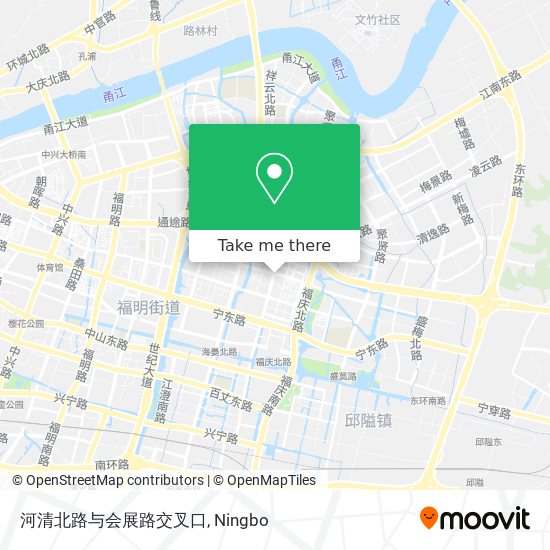 河清北路与会展路交叉口 map