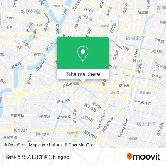 南环高架入口(东向) map