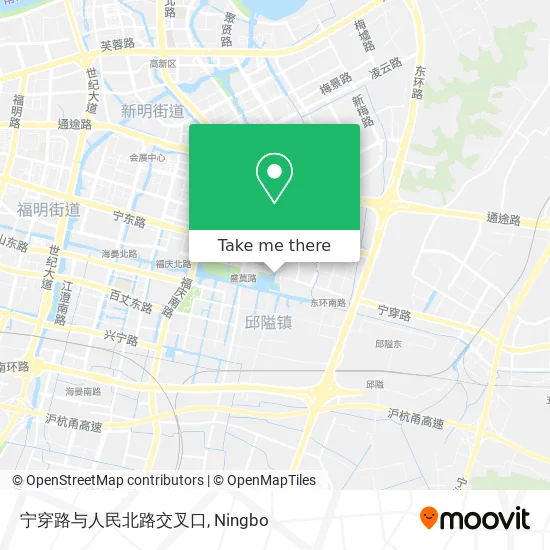 宁穿路与人民北路交叉口 map